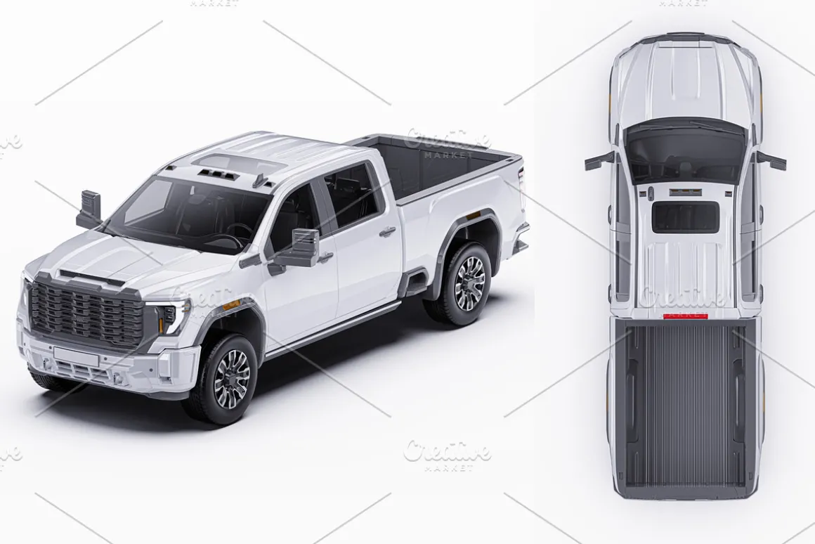 2025 Luxury HD Truck Mockup Set