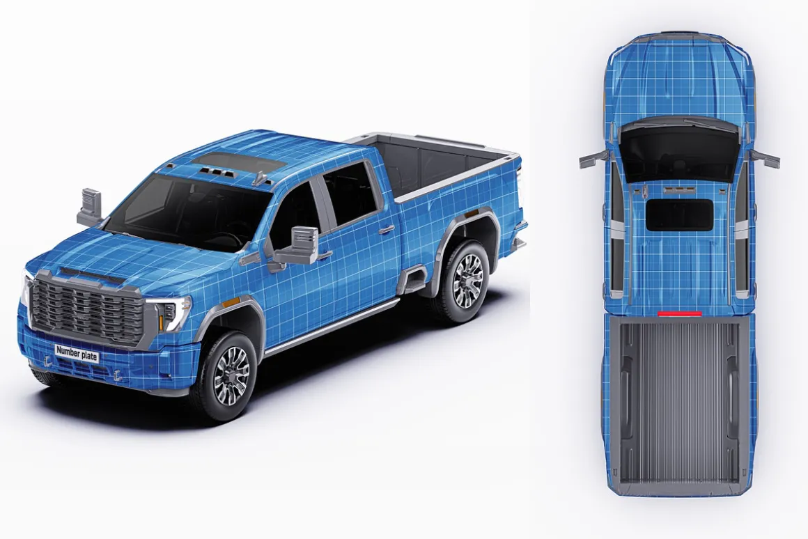 2025 Luxury HD Truck Mockup Set