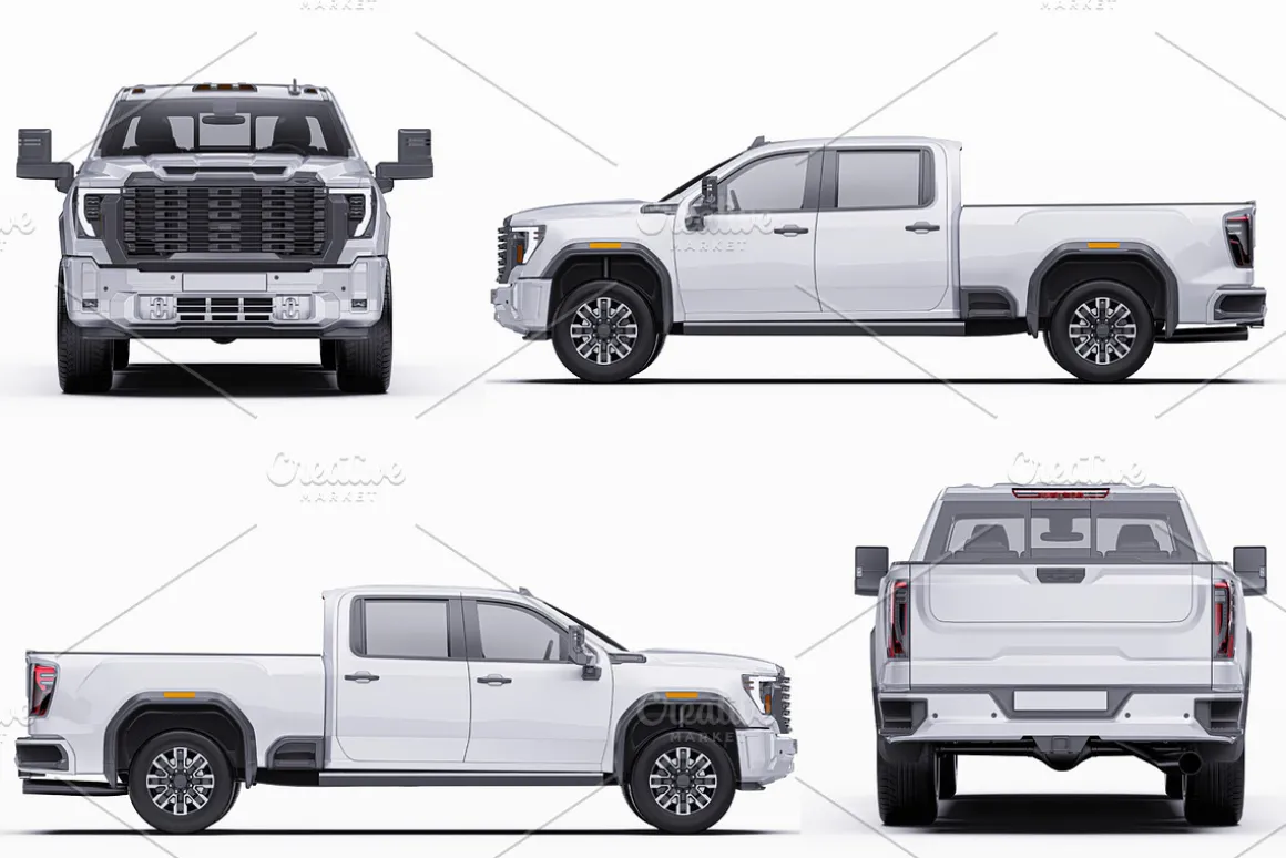 2025 Luxury HD Truck Mockup Set