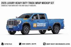 2025 Luxury HD Truck Mockup Set
