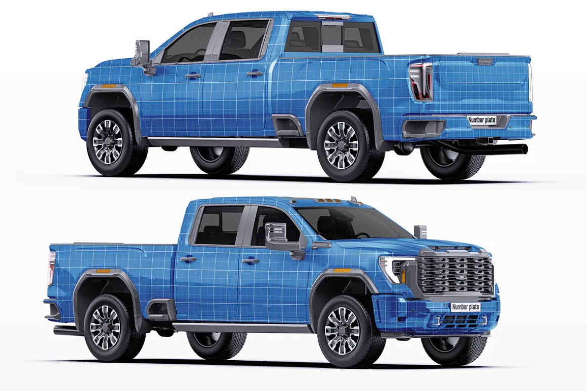 2025 Luxury HD Truck Mockup Set