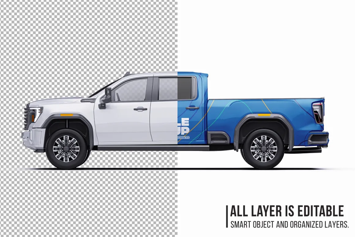 2025 Luxury HD Truck Mockup Set