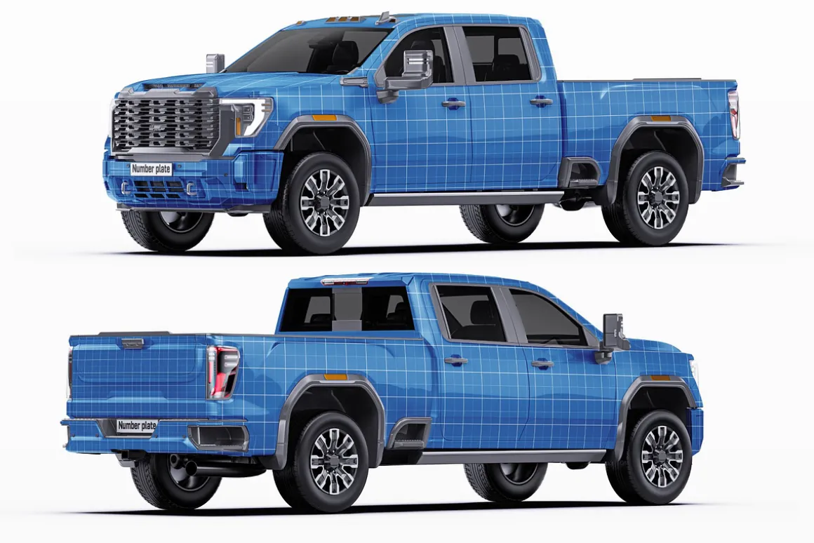 2025 Luxury HD Truck Mockup Set