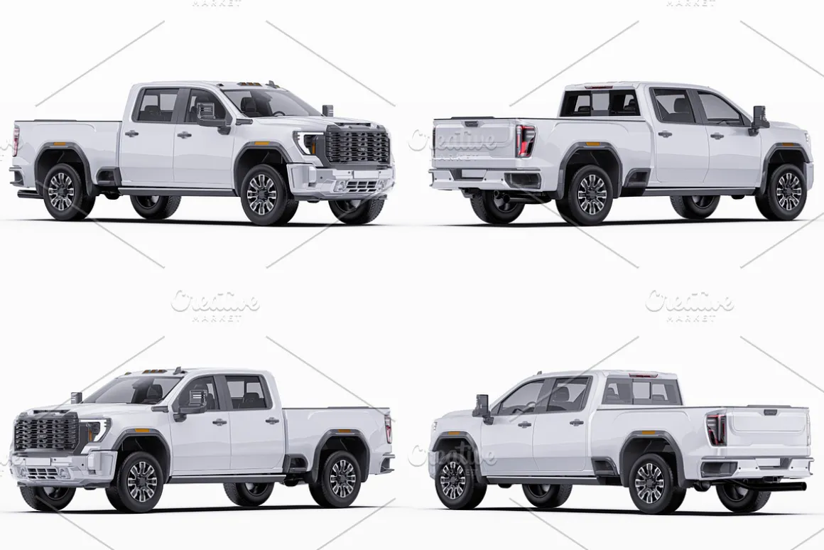 2025 Luxury HD Truck Mockup Set
