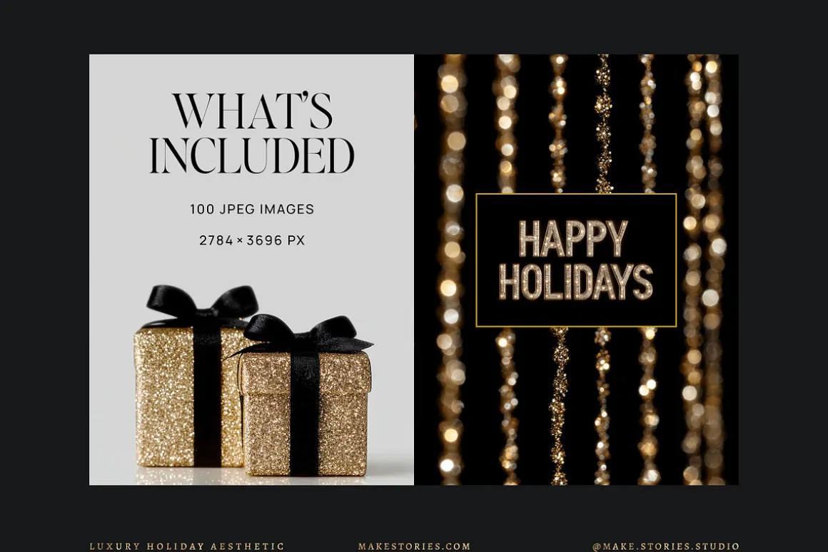 Luxury Holiday Editorial Image Pack