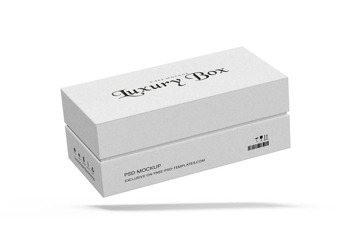 Luxury Two Piece Rigid Box Mockup