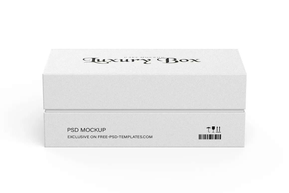Luxury Two Piece Rigid Box Mockup