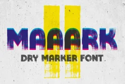 Maaark II | Dry marker font