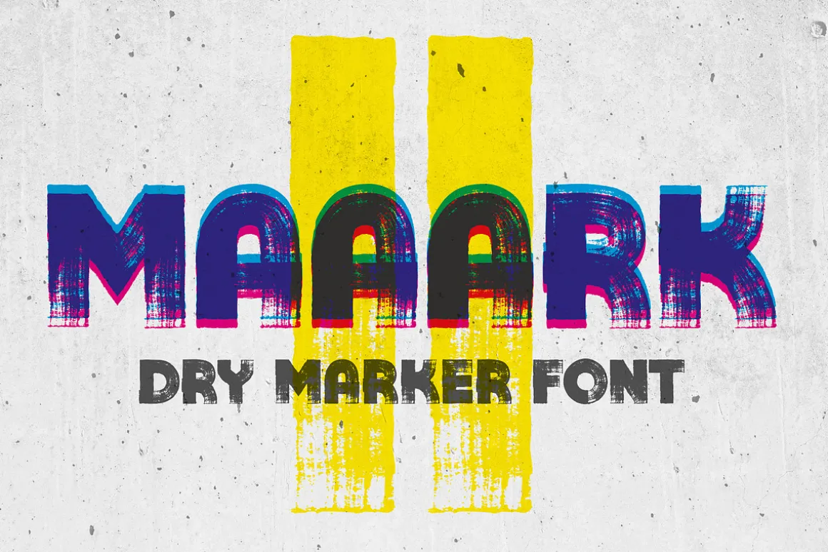 Maaark II | Dry marker font