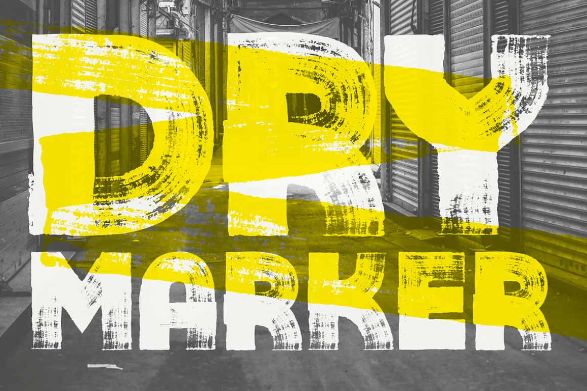 Maaark II | Dry marker font