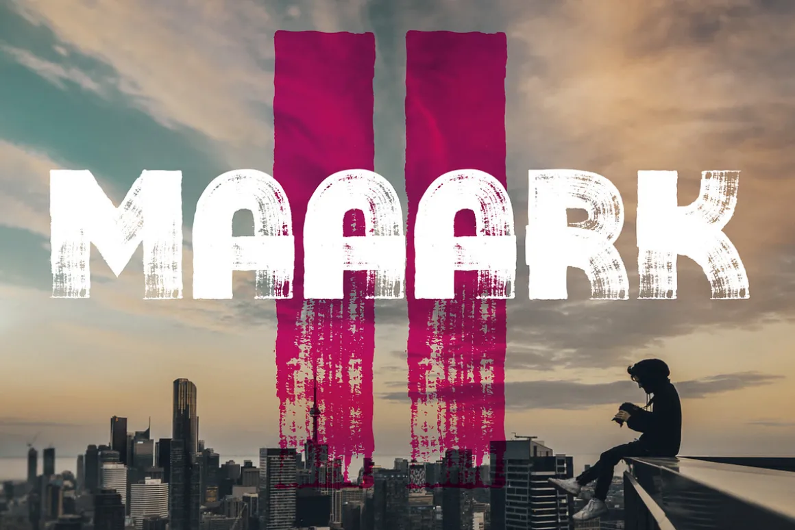 Maaark II | Dry marker font