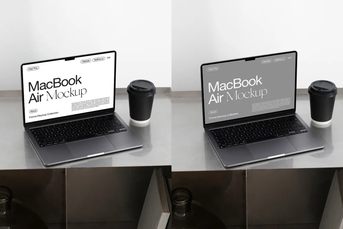 MacBook Air Mockup PSD