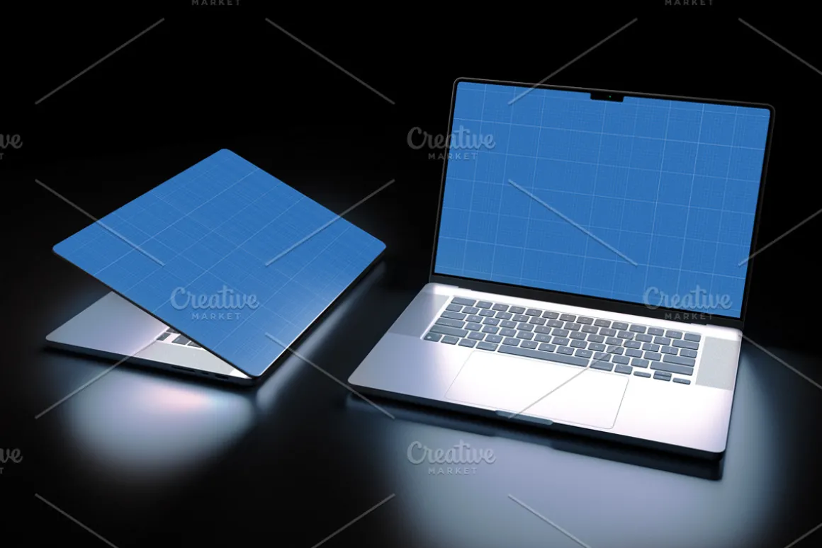 MacBook Pro In Dark Mockup