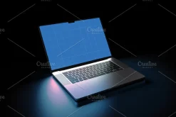MacBook Pro In Dark Mockup