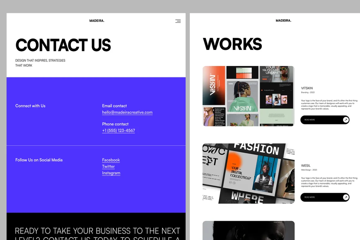 Madeira - Framer+Figma Landing Page