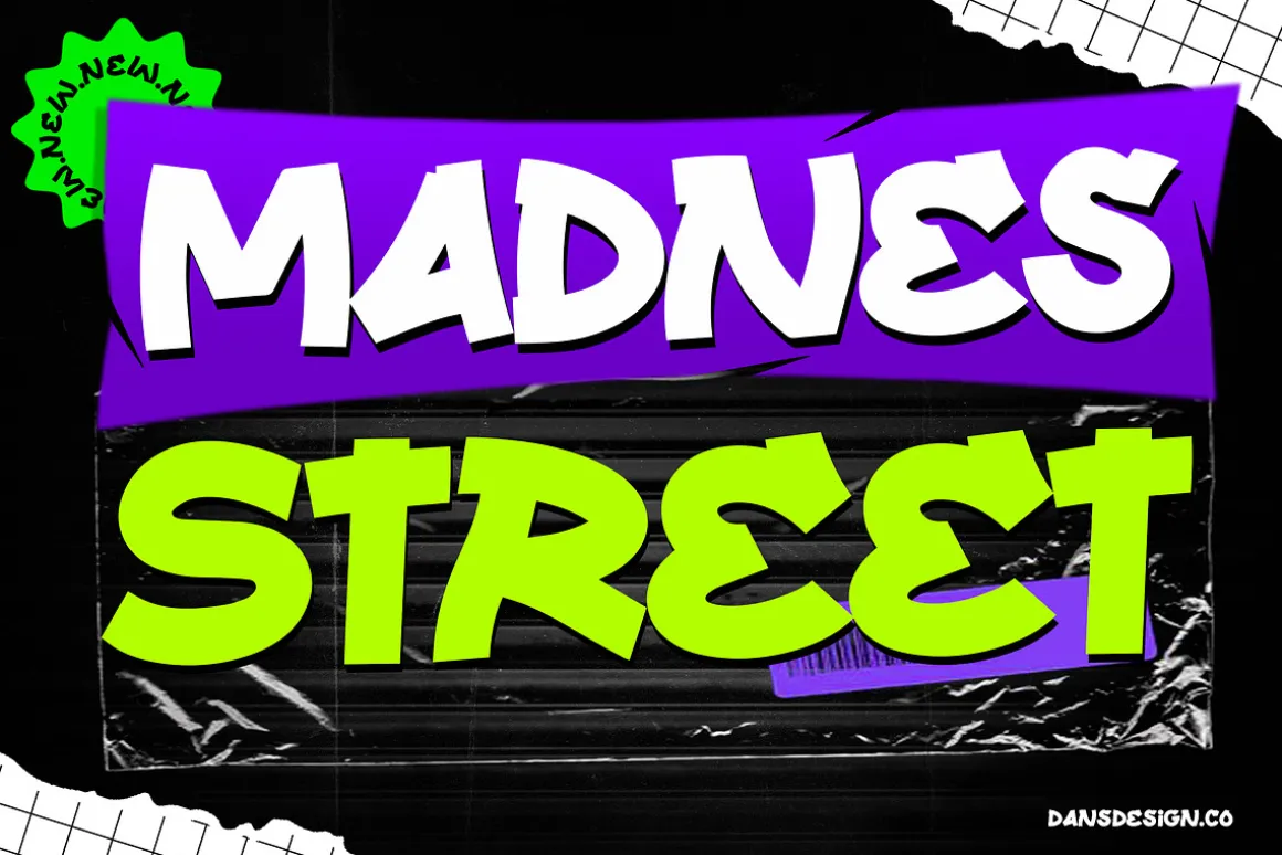 Madnes Street Comic Graffiti Tag