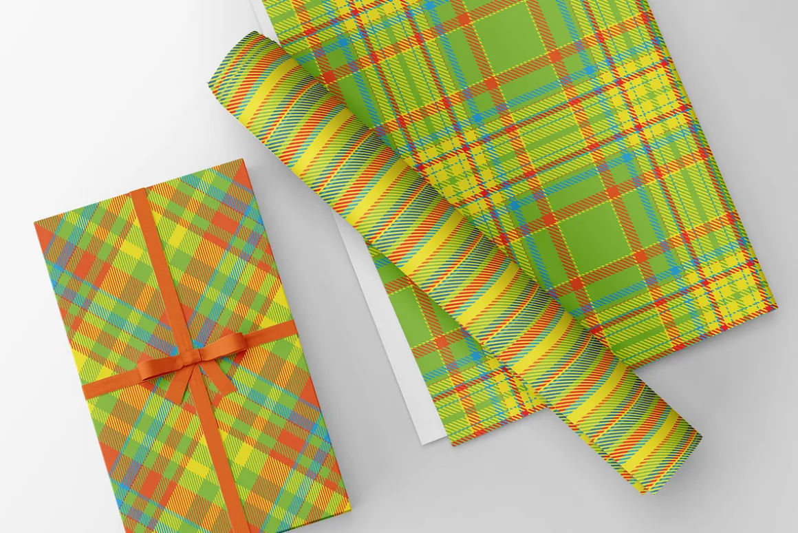 #6 Madras Pattern Plaids EPS + JPG