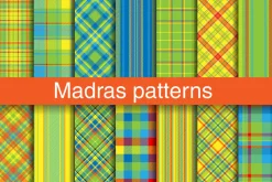#6 Madras Pattern Plaids EPS + JPG