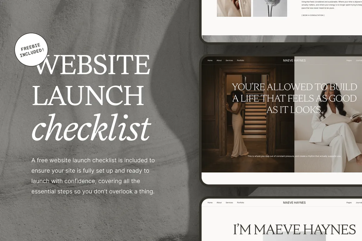 Maeve WordPress Website Template