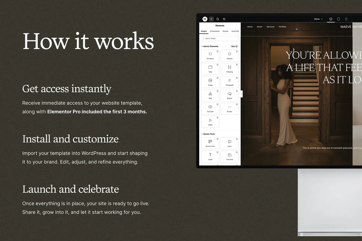 Maeve WordPress Website Template