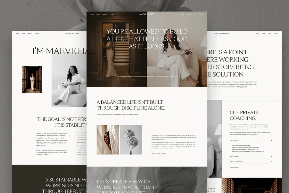 Maeve WordPress Website Template