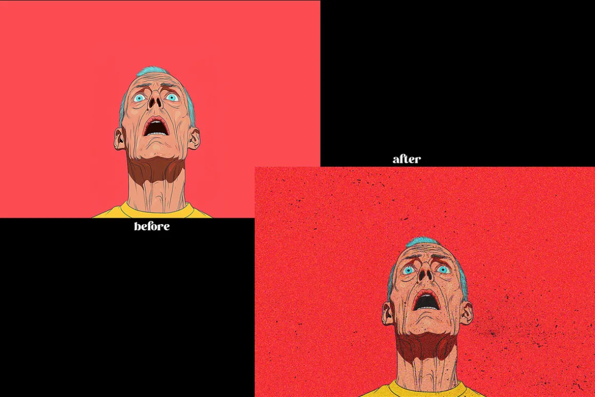 Magazine Halftone Machine Effect