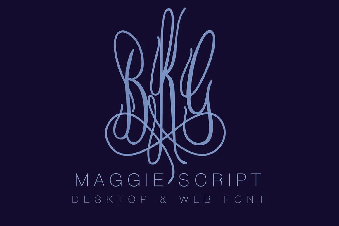 Maggie Monogram Desktop & Web Font