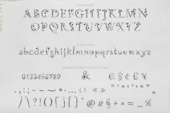 Magic Ivy. Botanical Font.
