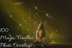 100 Magic Fireflies Photo Overlays