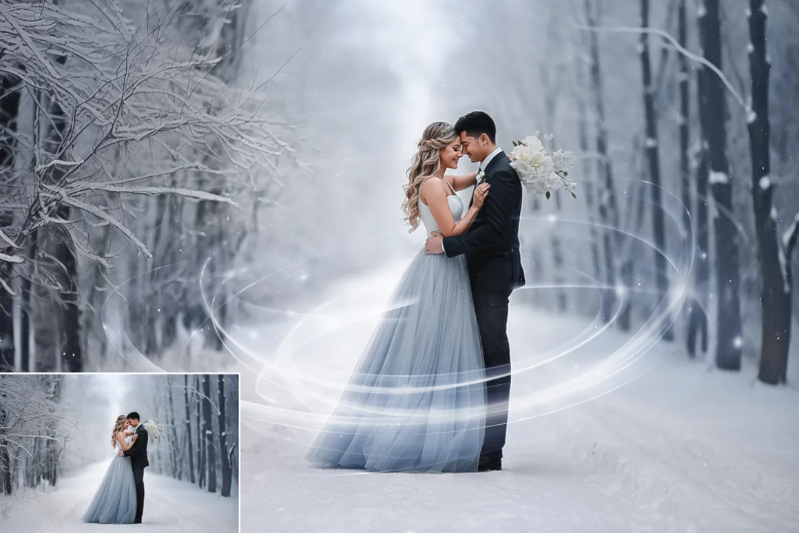 100 Magic Snow Overlays