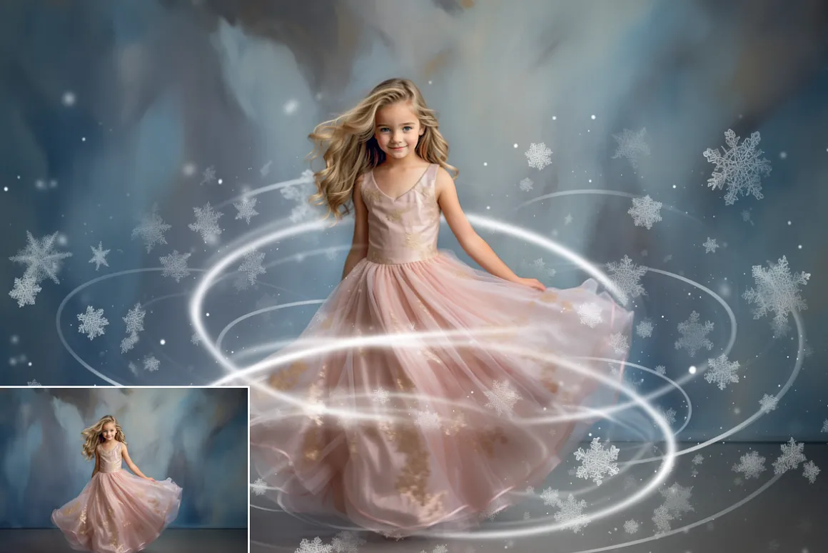 100 Magic Snow Overlays