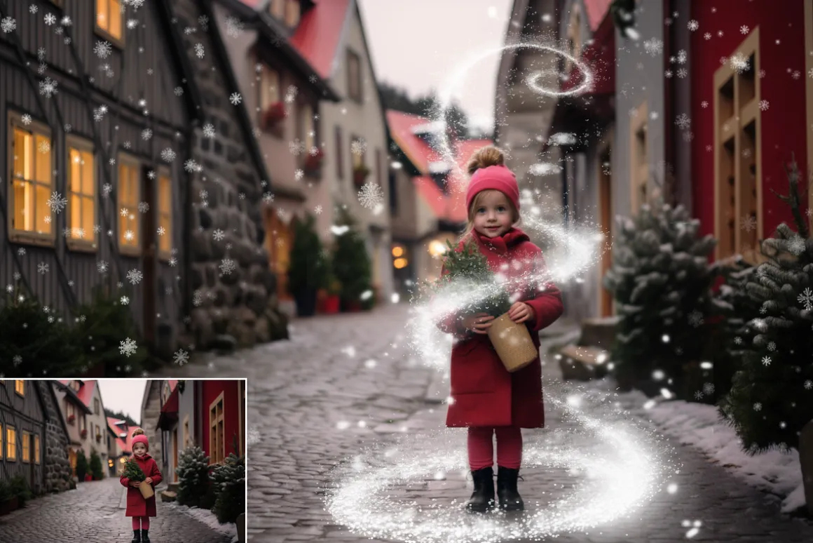 100 Magic Snow Overlays