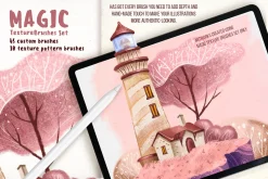 MAGIC TEXTURE BRUSHES for PROCREATE