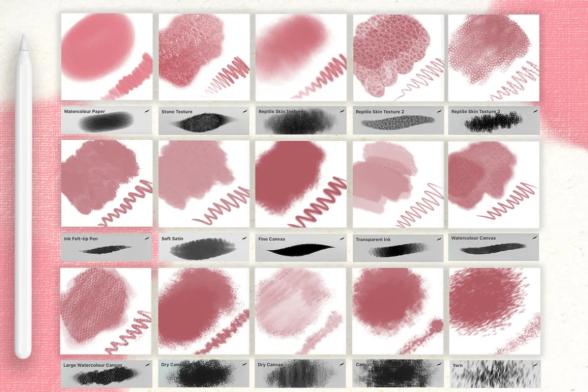 MAGIC TEXTURE BRUSHES for PROCREATE