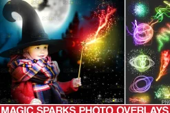 Magic wands photoshop overlay