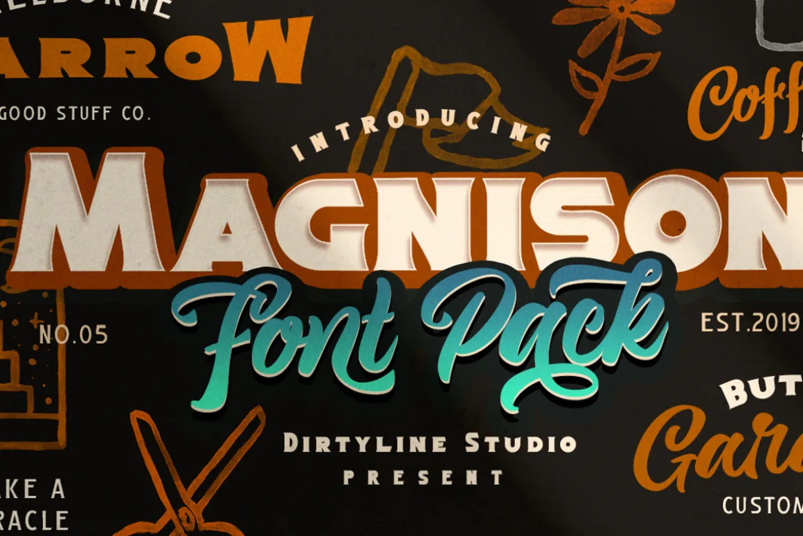 Magnison Font Pack + Bonus