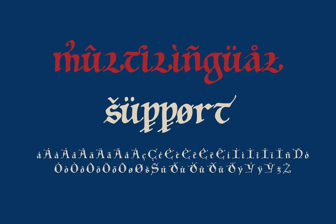 Mainz manuscript 2 fonts set