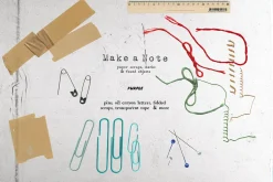Make a Note Paper & Collage Elements
