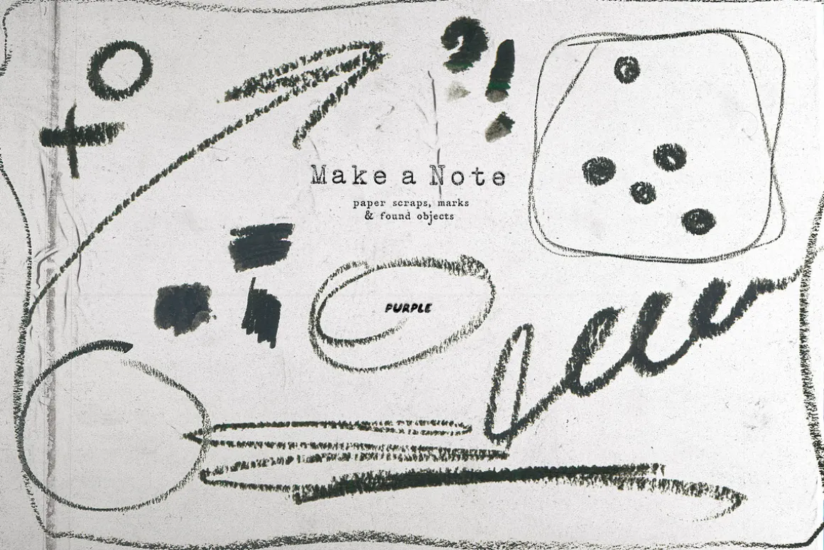 Make a Note Paper & Collage Elements