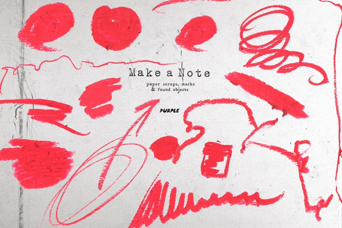 Make a Note Paper & Collage Elements