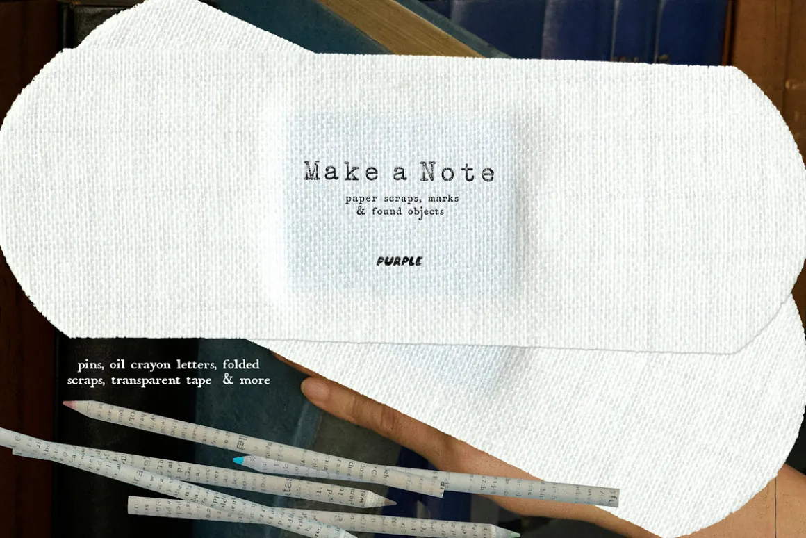 Make a Note Paper & Collage Elements
