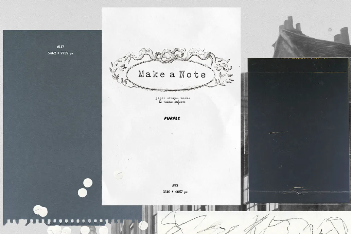 Make a Note Paper & Collage Elements