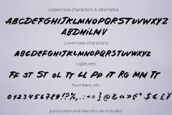 Make your mark marker font typeface