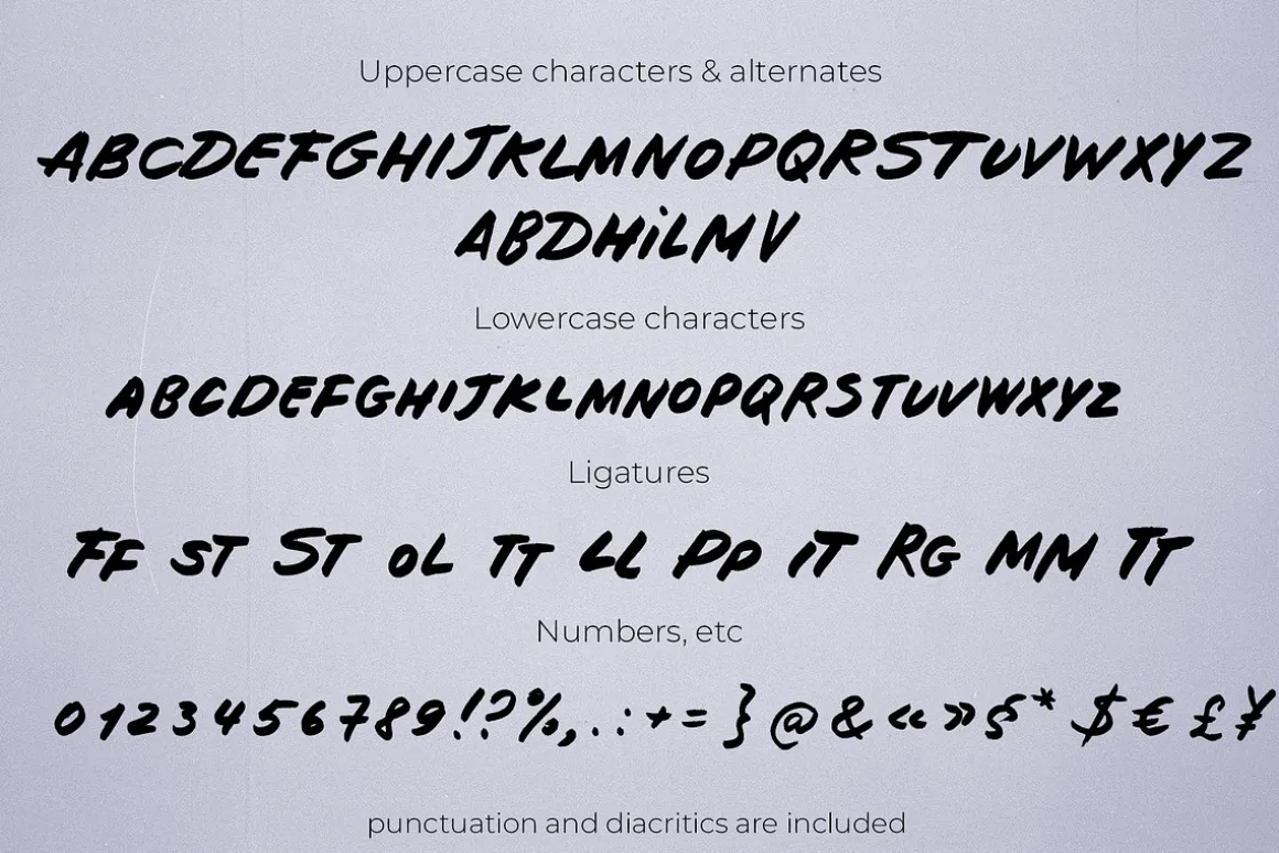 Make your mark marker font typeface
