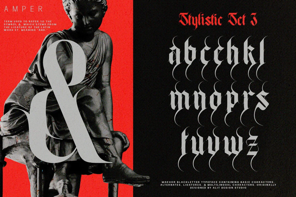 Makhor Metal Blackletter Font