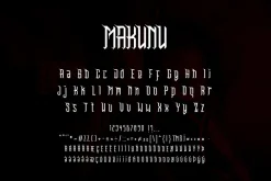 makunu black letter