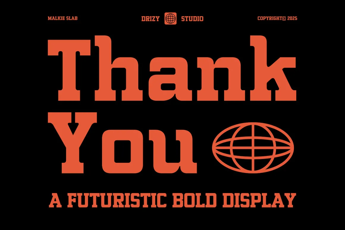 Malkie Slab – Futuristic Bold