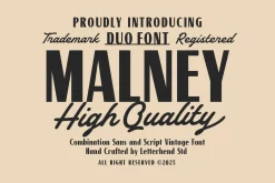 Malney Classic Font Duo