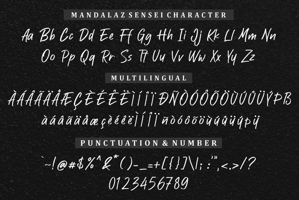 Mandalaz Sensei Font