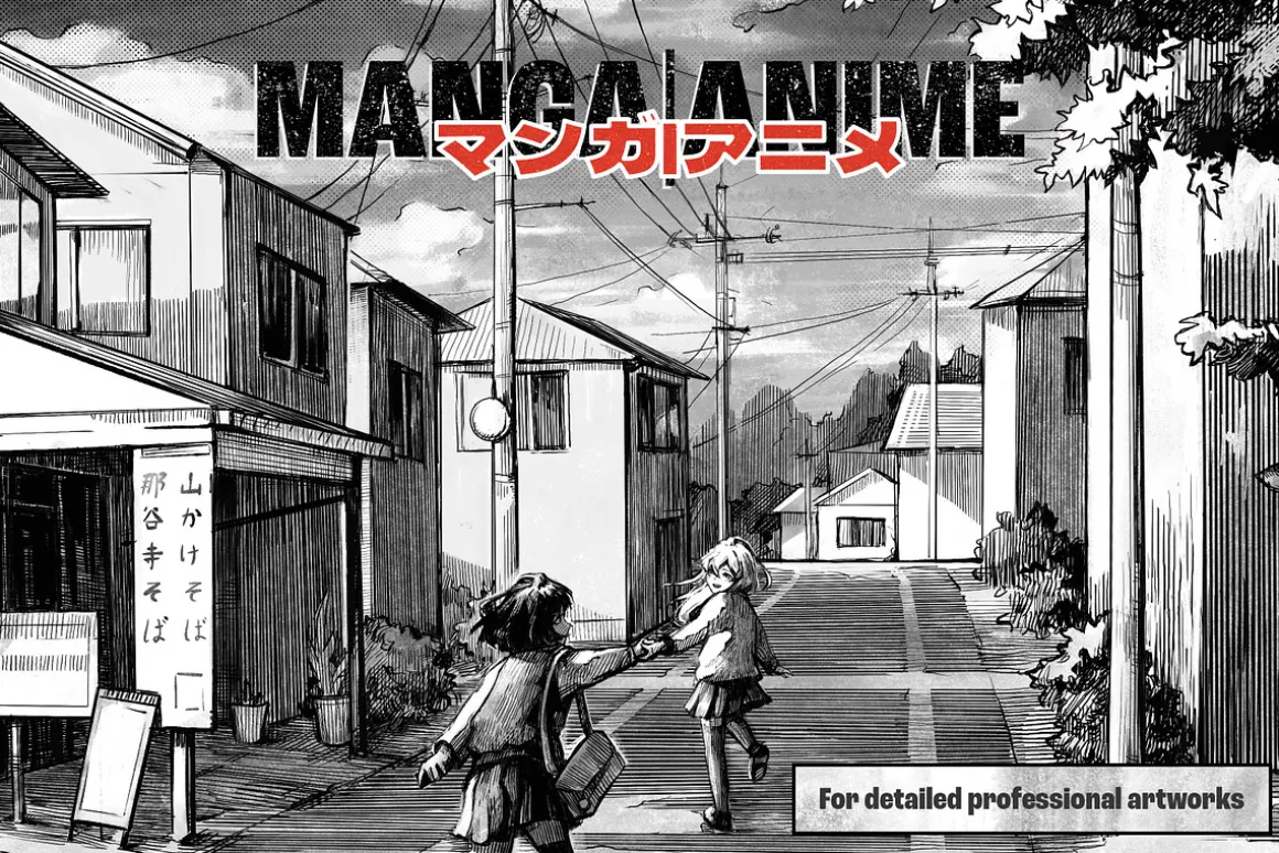 Manga and Anime Procreate Brushes
